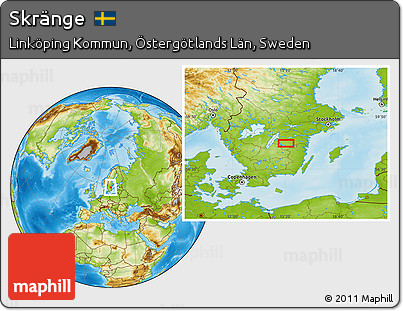Physical Location Map of Skränge