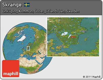 Satellite Location Map of Skränge
