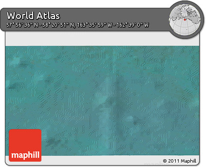 Satellite 3D Map of the Area around 58° 8' 44" N, 163° 7' 30" W
