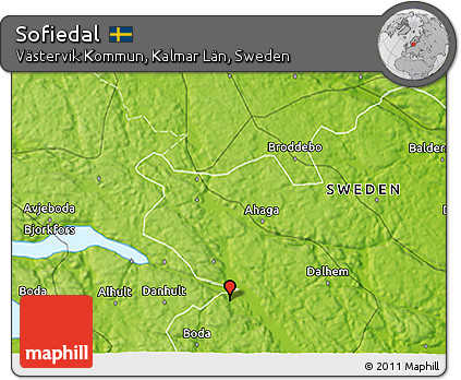 Physical 3D Map of Sofiedal