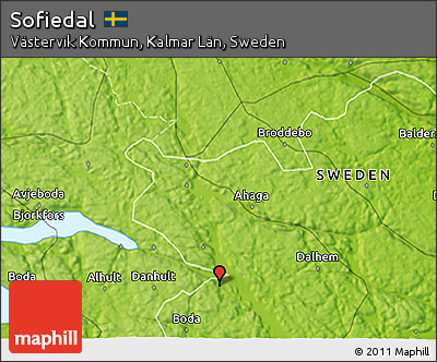 Physical 3D Map of Sofiedal