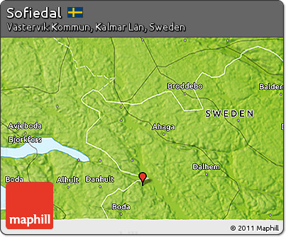 Physical 3D Map of Sofiedal