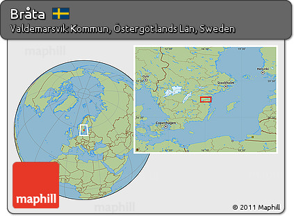 Savanna Style Location Map of Bråta