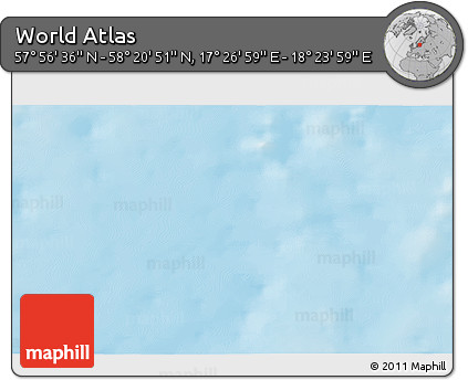 Physical 3D Map of the Area around 58° 8' 44" N, 17° 55' 29" E