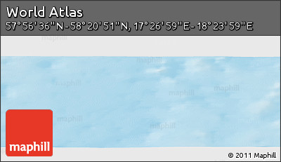 Physical Panoramic Map of the Area around 58° 8' 44" N, 17° 55' 29" E