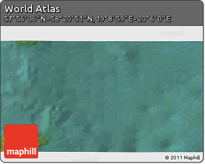 Satellite 3D Map of the Area around 58° 8' 44" N, 19° 37' 30" E