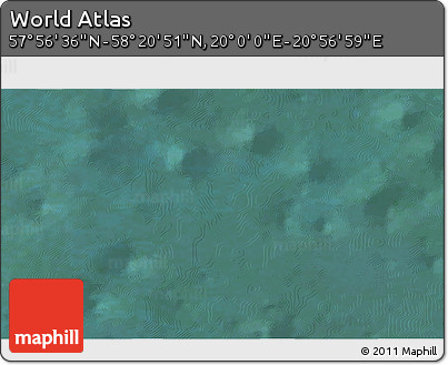 Satellite 3D Map of the Area around 58° 8' 44" N, 20° 28' 30" E