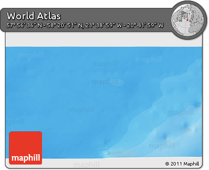 Political 3D Map of the Area around 58° 8' 44" N, 21° 10' 29" W