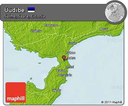 Physical 3D Map of Üüdibe