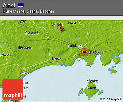Physical 3D Map of Ansi