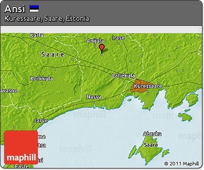 Physical 3D Map of Ansi