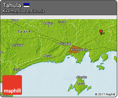 Physical 3D Map of Tahula