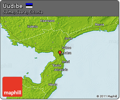 Physical 3D Map of Üüdibe