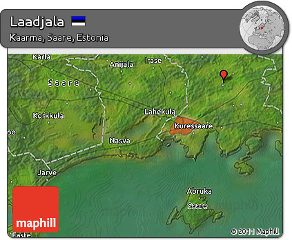 Satellite 3D Map of Laadjala