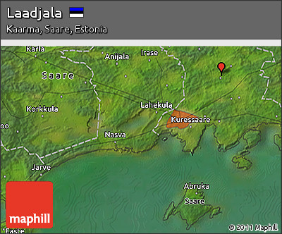 Satellite 3D Map of Laadjala