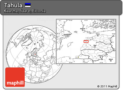 Blank Location Map of Tahula
