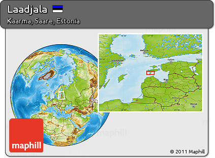 Physical Location Map of Laadjala
