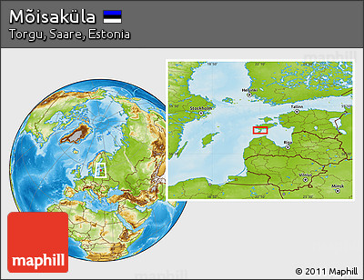 Physical Location Map of Mõisaküla