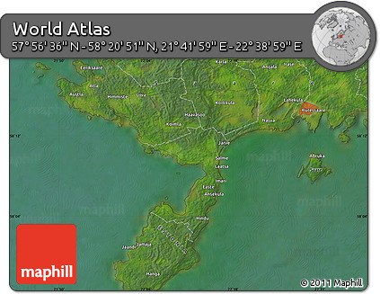 Satellite Map of the Area around 58° 8' 44" N, 22° 10' 29" E