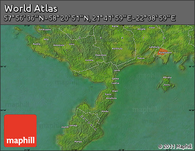 Satellite Map of the Area around 58° 8' 44" N, 22° 10' 29" E