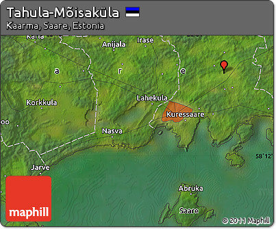 Satellite Map of Tahula-Mõisaküla