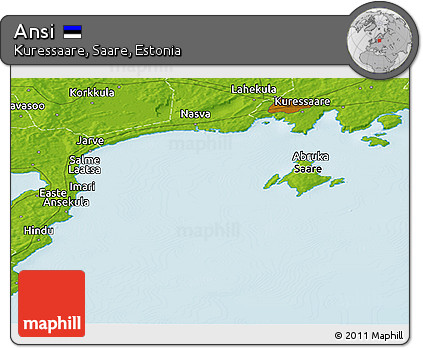 Physical Panoramic Map of Ansi
