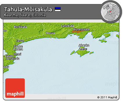 Physical Panoramic Map of Tahula-Mõisaküla