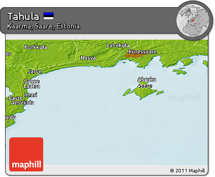 Physical Panoramic Map of Tahula