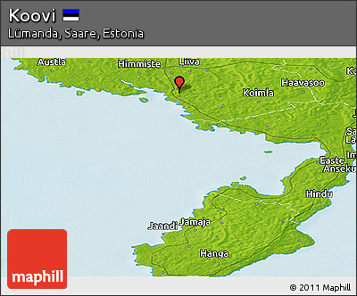 Physical Panoramic Map of Koovi