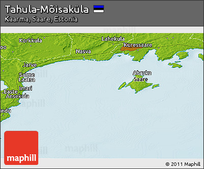Physical Panoramic Map of Tahula-Mõisaküla