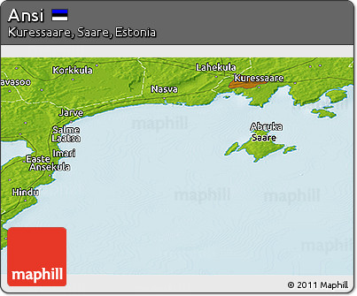 Physical Panoramic Map of Ansi