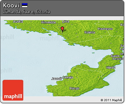 Physical Panoramic Map of Koovi