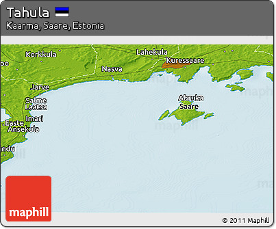 Physical Panoramic Map of Tahula