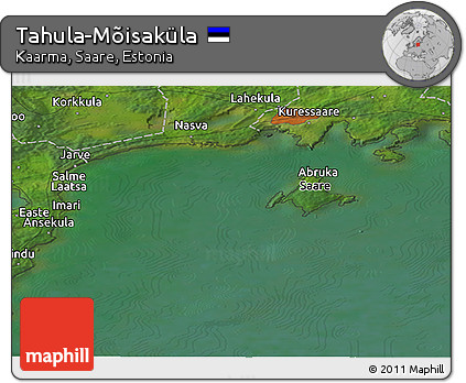 Satellite Panoramic Map of Tahula-Mõisaküla