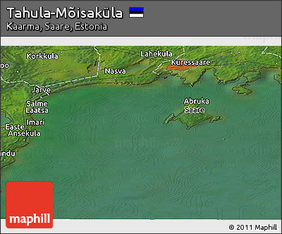 Satellite Panoramic Map of Tahula-Mõisaküla
