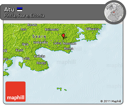 Physical 3D Map of Atu