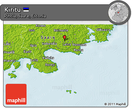Physical 3D Map of Kiritu