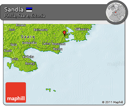 Physical 3D Map of Sandla