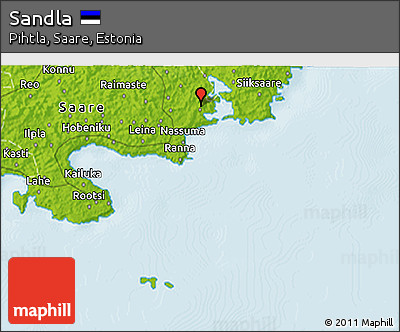 Physical 3D Map of Sandla