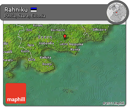 Satellite 3D Map of Rahniku