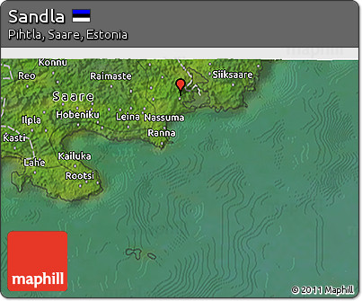 Satellite 3D Map of Sandla