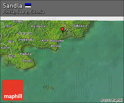 Satellite 3D Map of Sandla