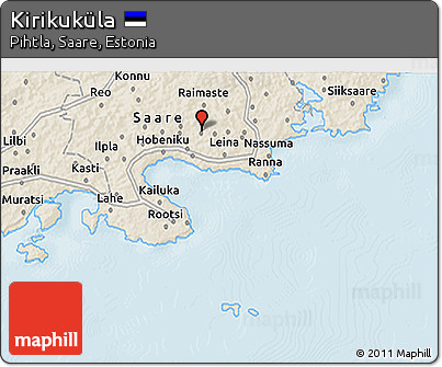 Shaded Relief 3D Map of Kirikuküla