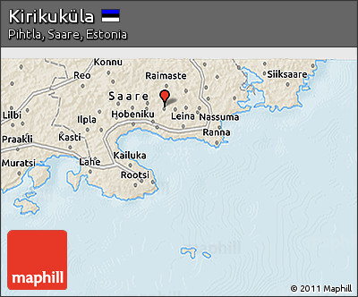 Shaded Relief 3D Map of Kirikuküla