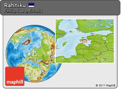 Physical Location Map of Rahniku