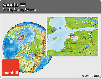 Physical Location Map of Sandla