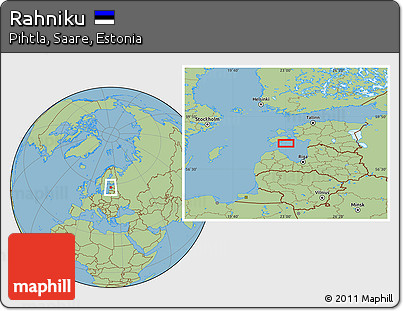 Savanna Style Location Map of Rahniku