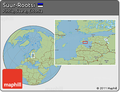 Savanna Style Location Map of Suur-Rootsi