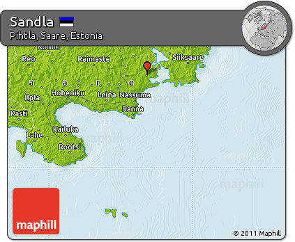 Physical Map of Sandla