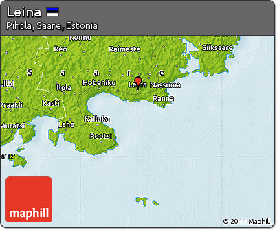 Physical Map of Leina